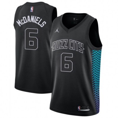 Nike Charlotte Hornets #6 Jalen McDaniels Black Youth NBA Jordan Swingman City Edition Jersey